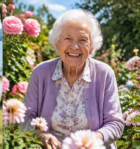 Centenarians enjoying an outdoor activity